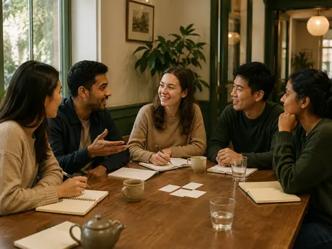 Language exchange at Danube Linden